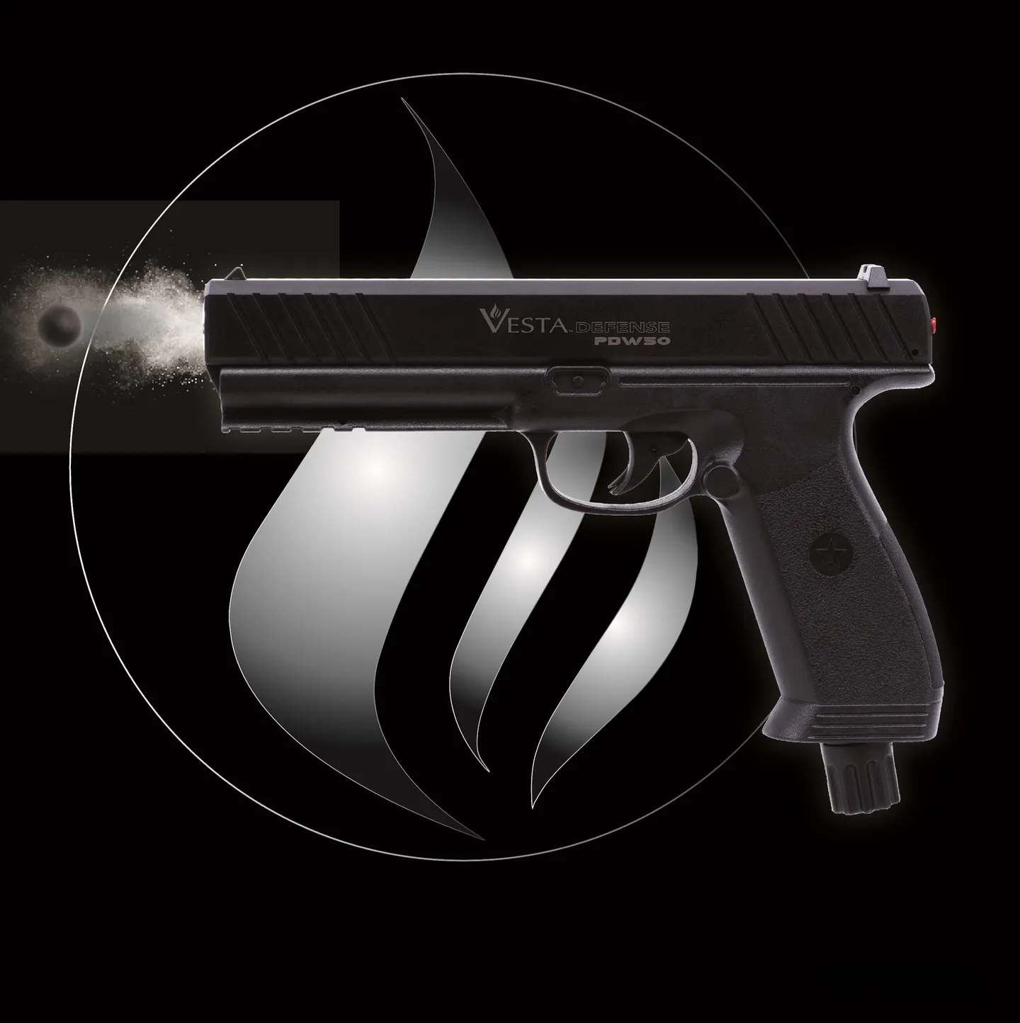 Pistola de alarma y defensa - Pistola de defensa para el hogar Vesta cal.50