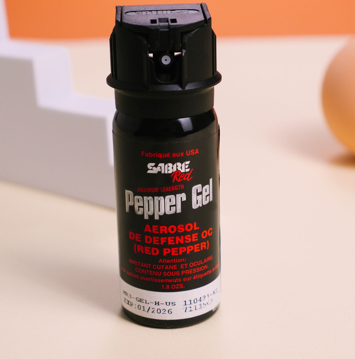 Spray lacrimógeno - Spray de defensa 2 en 1 - Capacidad 54 ml