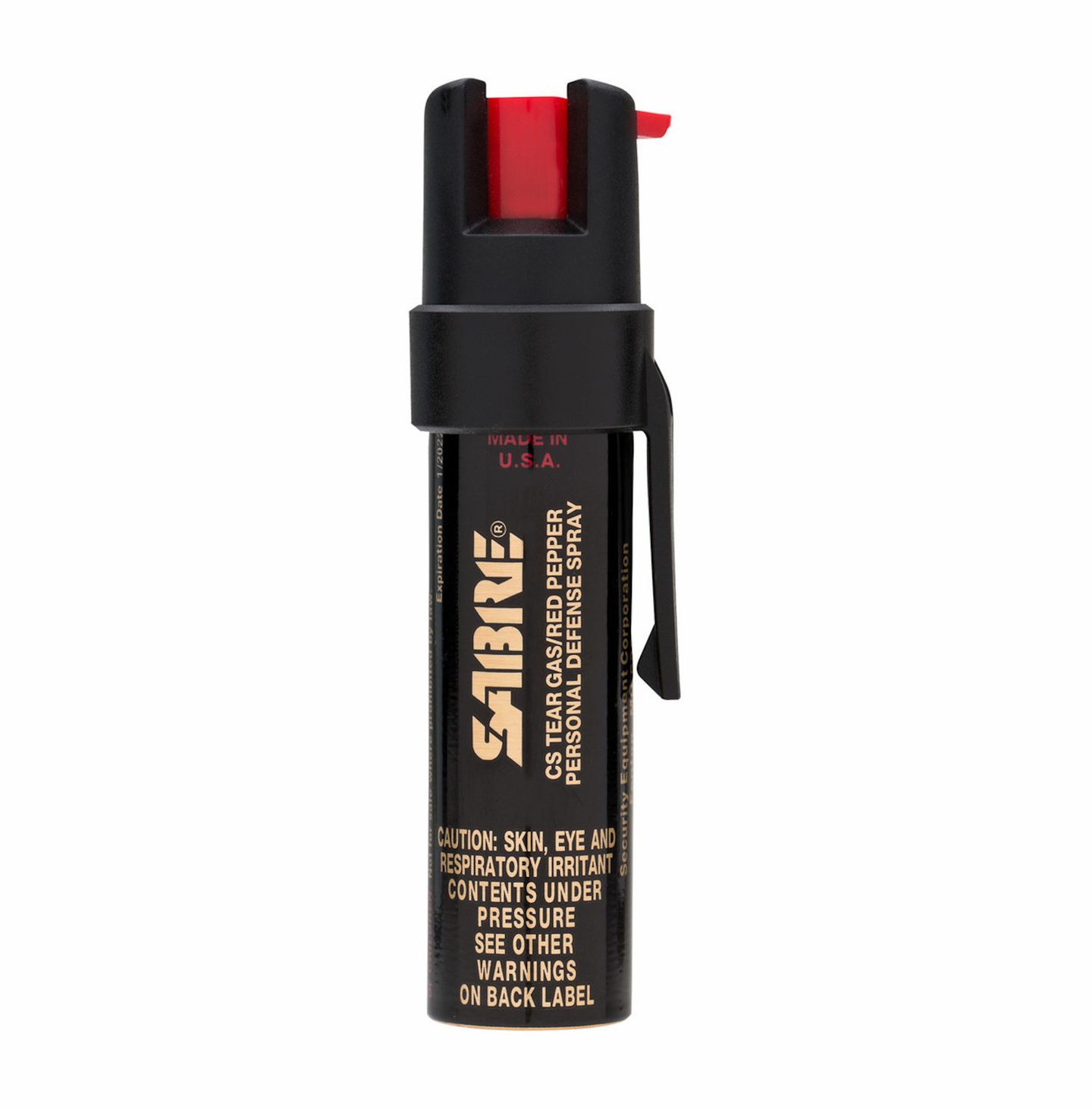 Bombe Lacrymogène - Spray de défense 2 en 1 - Contenance 23,7 ml avec Clip Ceinture
