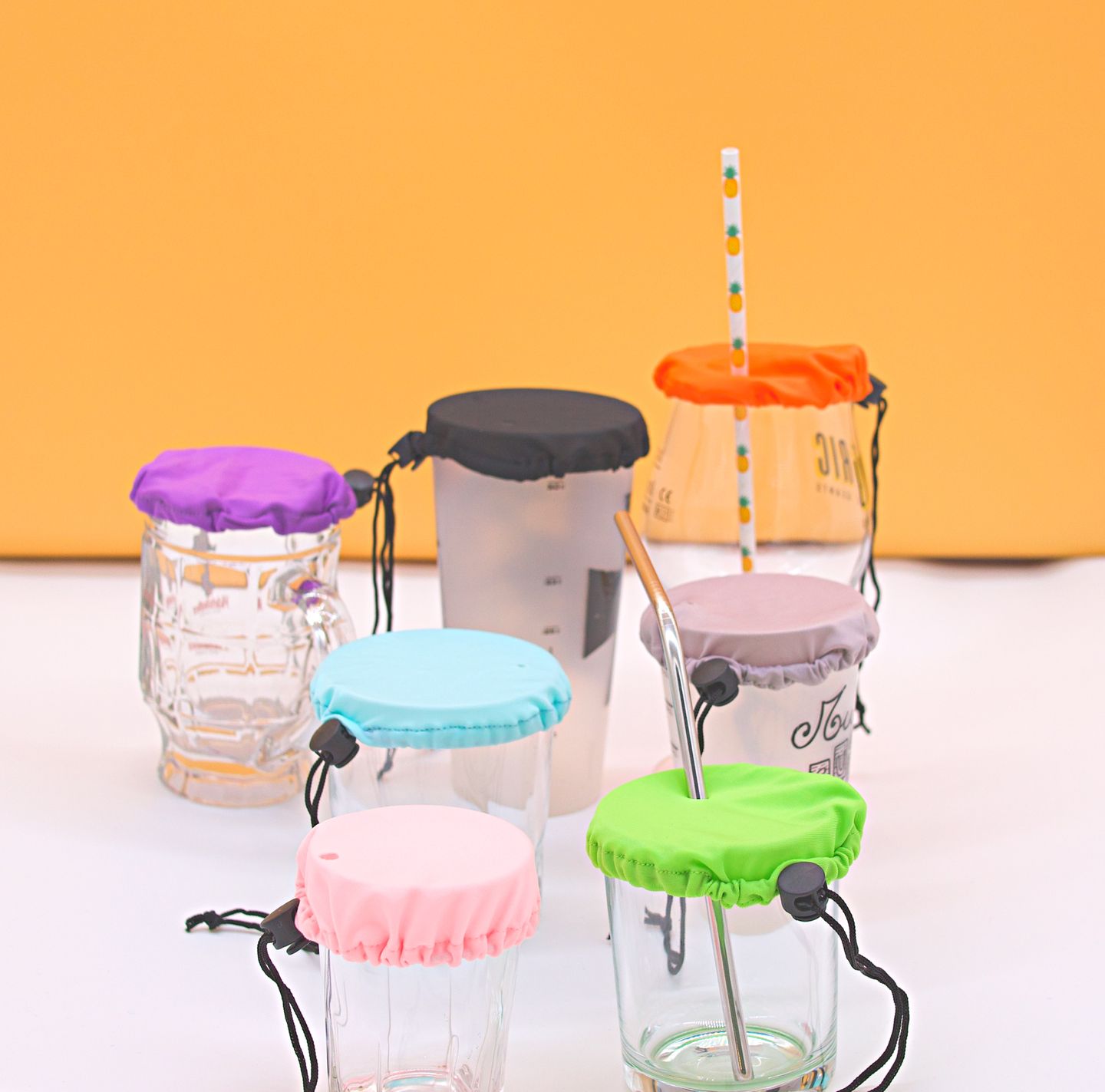 Difesa connessa - Protect Cup – Protezione antidroga per vetro (Arancione)