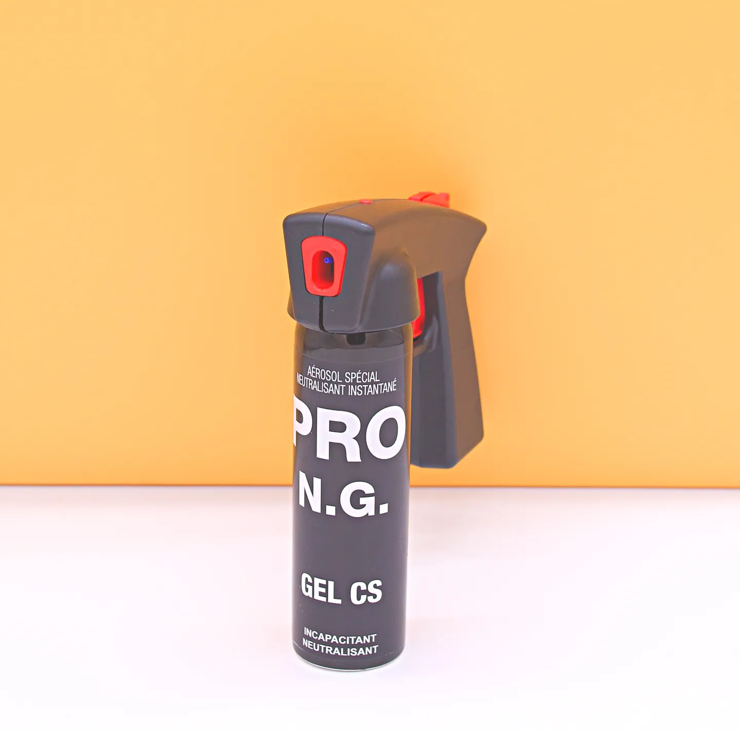 Spray lacrimógeno - Bomba de Gas Lacrimógeno GEL CS 100ml – N.G.PRO – Gran capacidad – Alcance de 5 a 7 metros
