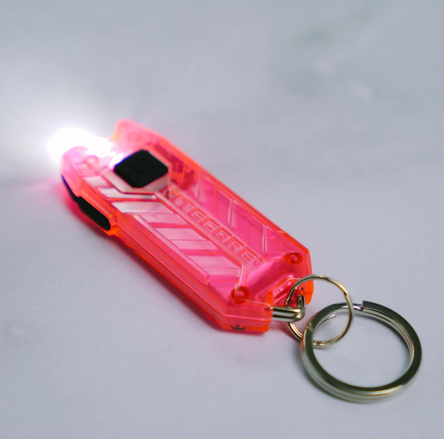 Alarm & Taschenlampe - Wiederaufladbare Taschenlampe Rosa